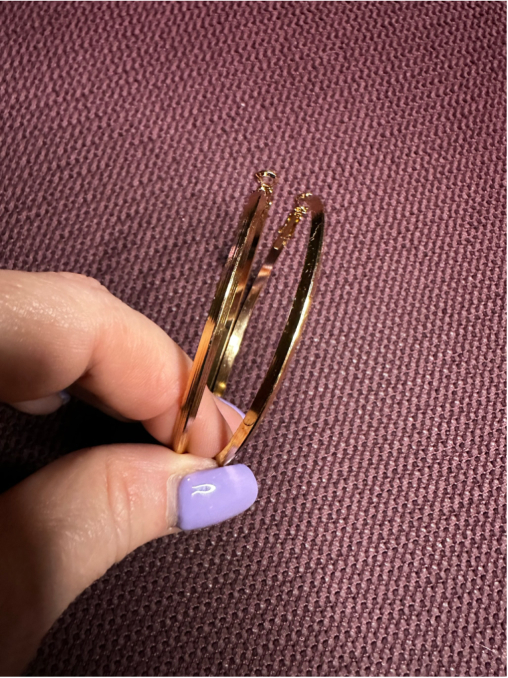 Peaked Gold Hoop Earrings